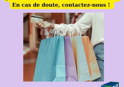 LORSQU’UN COMMERCANT AFFICHE EN VITRINE DES MENTIONS FANTAISISTES CONTRAIRE AU CODE DE LA CONSOMMATION.